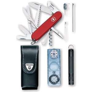 Swiss Army Travelers Set With Huntsman Compass Flashlight and More 
