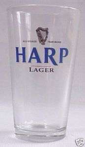 Harp Ireland beer, brewery pint glasses, set of 4  