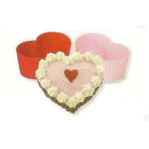  Cupcake Molds Silicone Heart Shaped