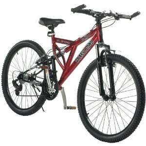   Mongoose Mens Domain 26 21 Speed Dual Suspension Bicycle Sports