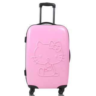 20 HelloKitty Luggage Bag Baggage Trolley Roller Pink  