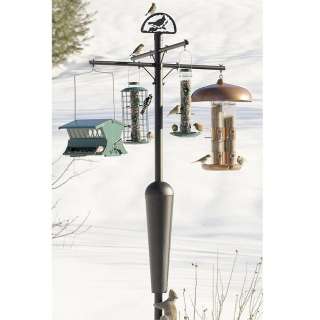 SQUIRREL STOPPER DELUX BIRD FEEDER POLE AND BAFFLE  