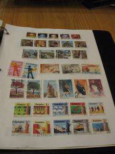 4200 Worldwide Postage Stamps in 3 Ring Binder  