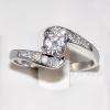 1ct Russian Ice CZ Promise Engagement Band Ring s 6  