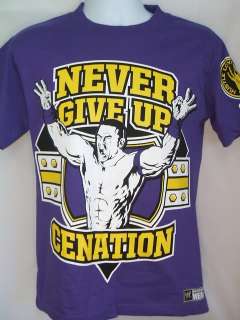 JOHN CENA Purple Cenation Cant See Me WWE T shirt NEW  