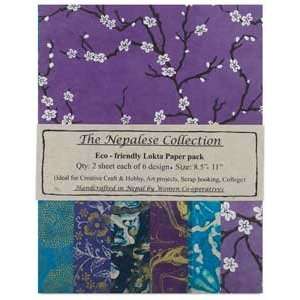     Blue/Orchid, Lokta Paper, Pkg of 12 Sheets: Arts, Crafts & Sewing