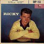 RICKY NELSON   Ricky   EP Picture Sleeve Only 1958 Impe