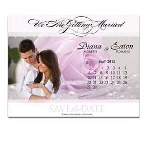    140 Save the Date Cards   Lavender Rose n Pearls