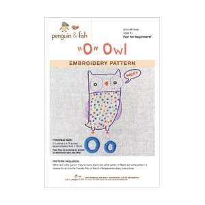  O Is for Owl Embroidery Pattern Arts, Crafts & Sewing