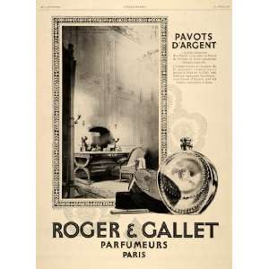 1928 Ad French Roger Gallet Josephine Vanity Perfume   Original Print 