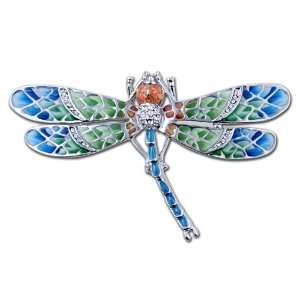    Blue Green Color Dragonfly Brooches And Pins Pugster Jewelry