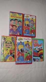 THE WIGGLES VHS VIDEOS   LOT OF 5  