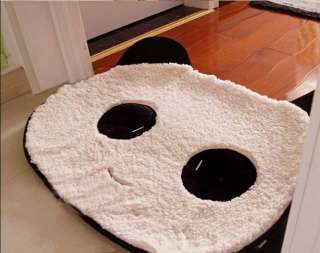   Cute Panda Coral Plush Doormat Mat Rug Pad Cute Head Carpet  