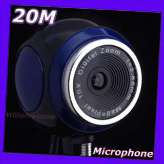 BlueMan 20M Web cam PC Webcam Computer camera Skype Mic  