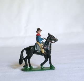   Toy Cowboy on Horse Figure Western Wild West Vintage Antique Soldier