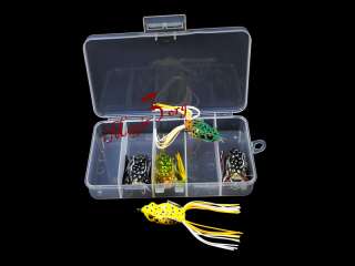  Soft Bait/Lures Fishing Hook Kit With Box Bass Snakehead SKF06  