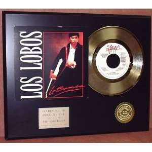  Los Lobos 24kt 45 Gold Record & Original Sleeve Art LTD 
