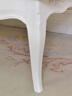 Shabby Cottage Chic White Coffee Table French Style 1 Drawer Drexel 