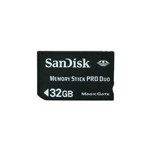  SanDisk 32GB Memory Stick Pro Duo (MS Pro Duo) Flash Card 