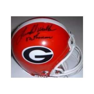 Herschel Walker autographed Football Mini Helmet (GEORGIA 