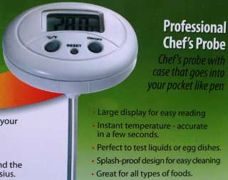 Digital Roasting Thermometer & Instant Read Probe Set  