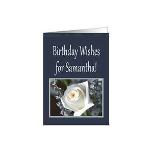 Birthday Wishes for Samantha Card