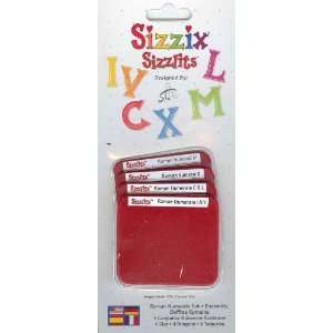    Ellison Sizzix Sizzlits 4   ROMAN NUMERALS SET Dies