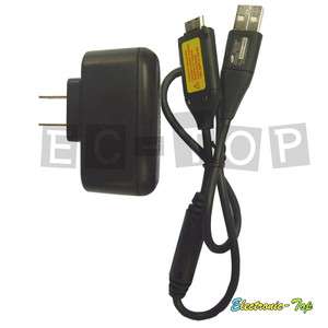 Charger + USB Cable SUC C3 Samsung TL240 SL50 SL502 SL600 L100 ES55 