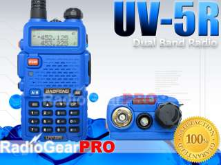 Blue BaoFeng Dual band UV 5R VHF/UHF Ham Radio 136 174 400 480Mhz FM 