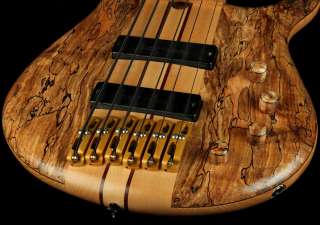 2003 Sukop 6 String Electric Bass Guitar Spalted Maple  
