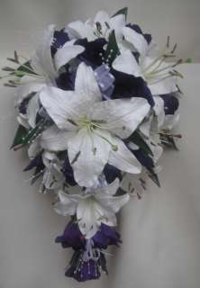 SWAROVSKI CRYSTAL & REAL TOUCH ORCHIDS WEDDING BOUQUET  
