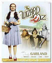 Nostalgic Tin Metal Sign   Wizard of Oz Movie Poster Hollywood Classic 