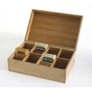 Lipper International Bamboo Tea Storage Box