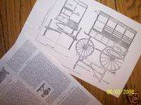 horse drawn express wagon model plan  