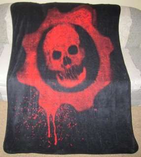 Gears of War Skull XBox 360 Game Plush Fleece Blanket  