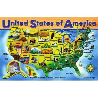 melissa doug deluxe wooden usa map puzzle by melissa doug 4 3 out of 5 