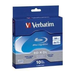  Verbatim Blu Ray 6X 50GB BD R Dual Layer DL Branded Media 