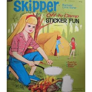  Vintage Barbie SKIPPER Off To Camp Sticker Fun Book 