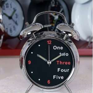   Clock / Mute Alarm Clock / Alarm Clock with Night Light / Twin Bell