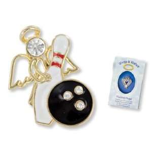 Bowling Angel Tac Pin Wings & Wishes Gift Boxed  Kitchen 