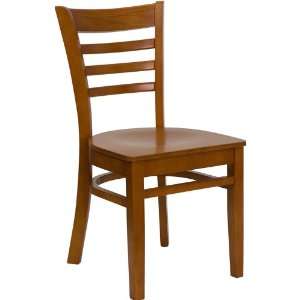  Cherry Finished Ladder Back Wooden Restaurant Chair: Home 